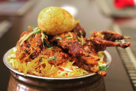 Quail (Kadai) Biryani